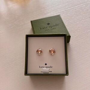 Kate Spade ♠️ crystal pierced earrings in gift box